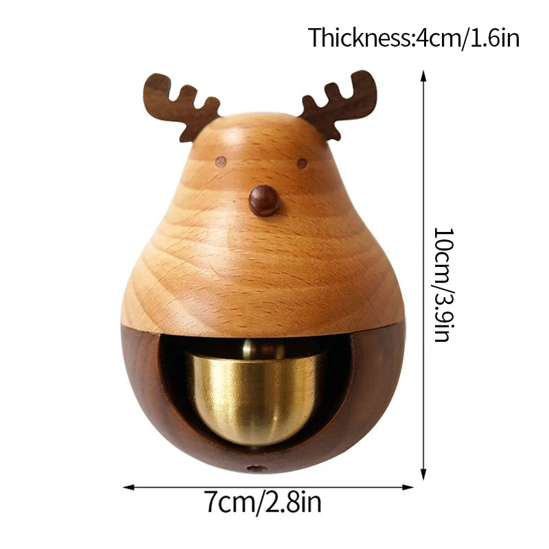 Wooden Door Bell Japanese Wind Chime Home Decor Japanese Room Decor Landscape Bell Garden Decoration Shopkeeper Remind Bell 풍경 종