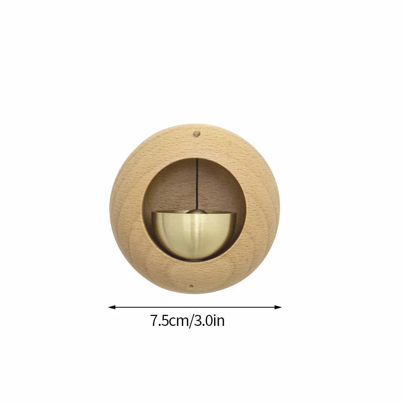 Wooden Door Bell Japanese Wind Chime Home Decor Japanese Room Decor Landscape Bell Garden Decoration Shopkeeper Remind Bell 풍경 종