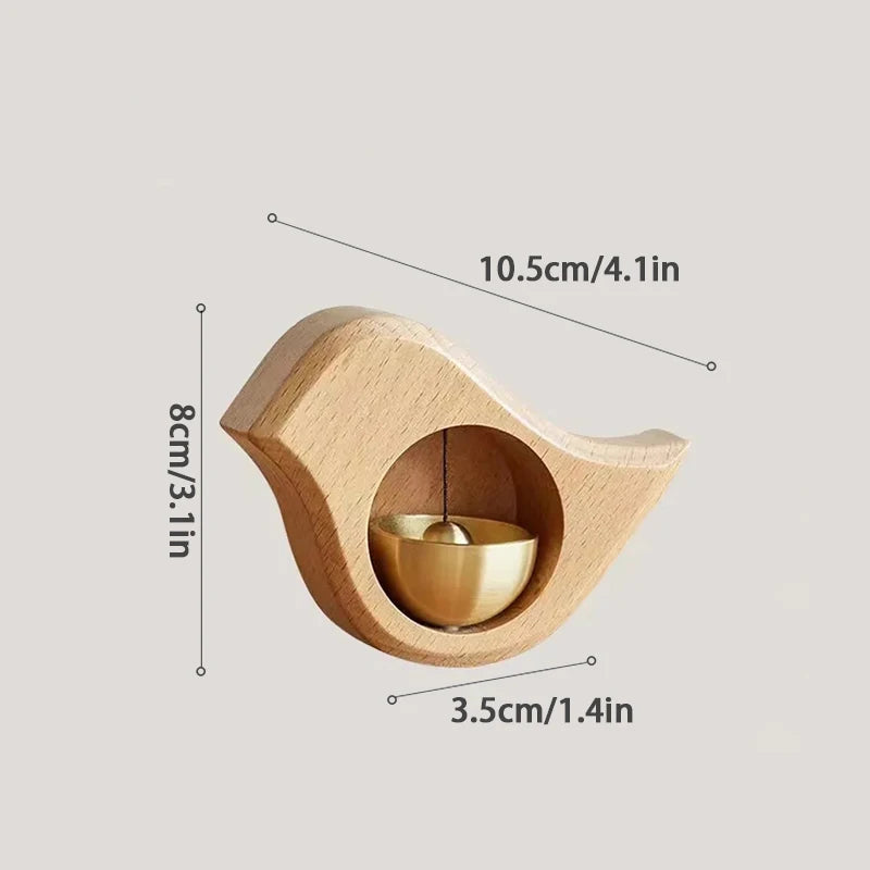 Wooden Door Bell Japanese Wind Chime Home Decor Japanese Room Decor Landscape Bell Garden Decoration Shopkeeper Remind Bell 풍경 종