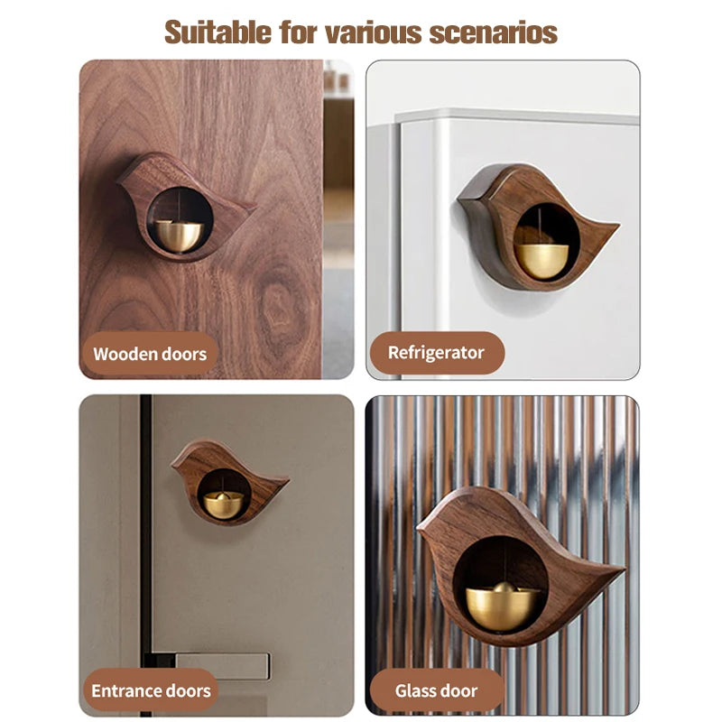 Wooden Door Bell Japanese Wind Chime Home Decor Japanese Room Decor Landscape Bell Garden Decoration Shopkeeper Remind Bell 풍경 종