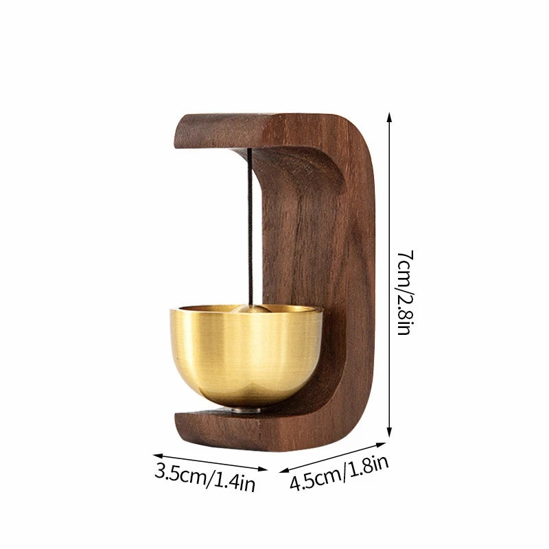 Wooden Door Bell Japanese Wind Chime Home Decor Japanese Room Decor Landscape Bell Garden Decoration Shopkeeper Remind Bell 풍경 종