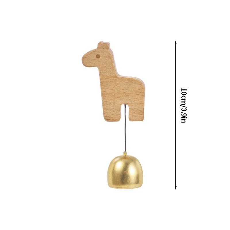 Wooden Door Bell Japanese Wind Chime Home Decor Japanese Room Decor Landscape Bell Garden Decoration Shopkeeper Remind Bell 풍경 종