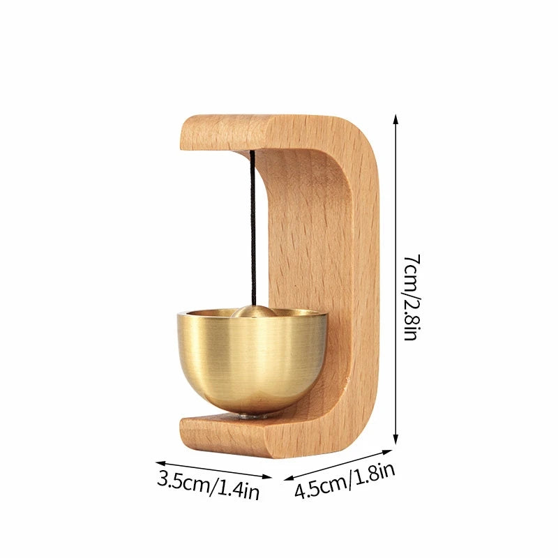 Wooden Door Bell Japanese Wind Chime Home Decor Japanese Room Decor Landscape Bell Garden Decoration Shopkeeper Remind Bell 풍경 종