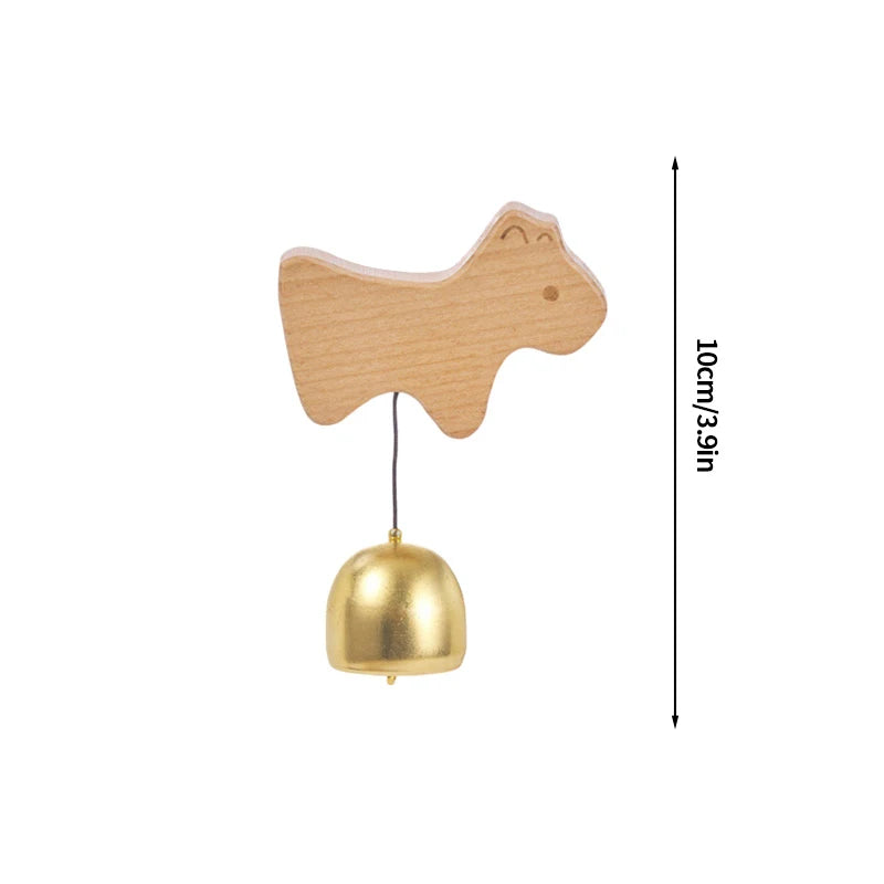 Wooden Door Bell Japanese Wind Chime Home Decor Japanese Room Decor Landscape Bell Garden Decoration Shopkeeper Remind Bell 풍경 종