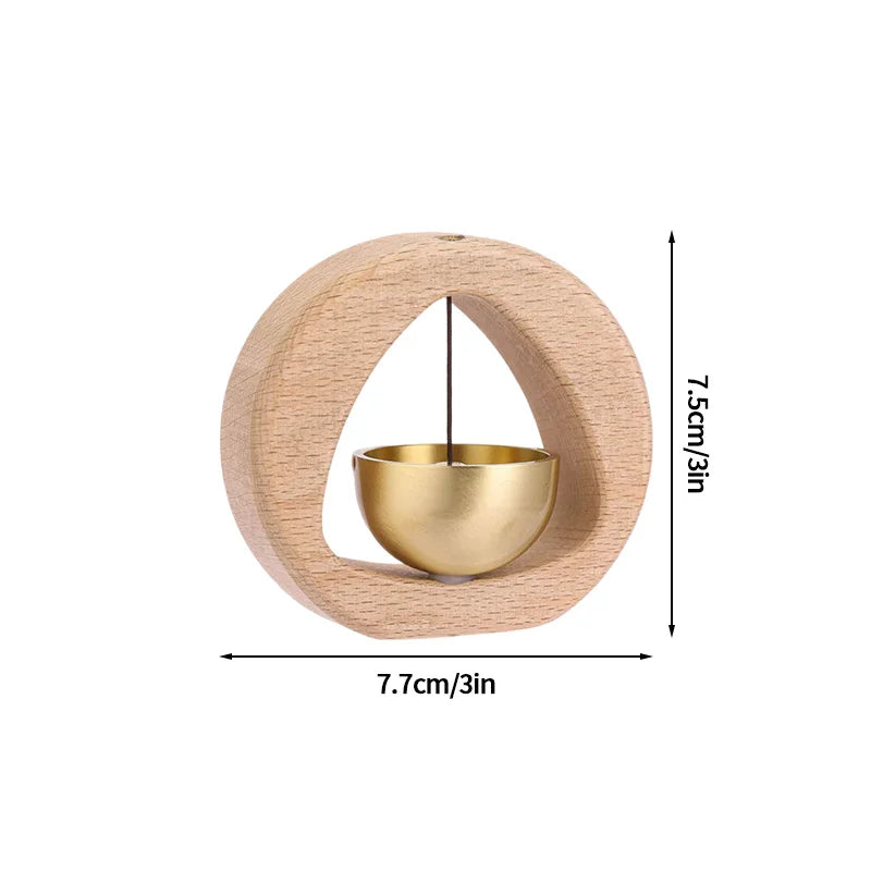 Wooden Door Bell Japanese Wind Chime Home Decor Japanese Room Decor Landscape Bell Garden Decoration Shopkeeper Remind Bell 풍경 종