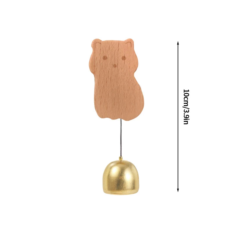Wooden Door Bell Japanese Wind Chime Home Decor Japanese Room Decor Landscape Bell Garden Decoration Shopkeeper Remind Bell 풍경 종