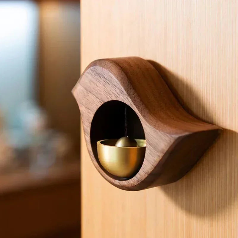 Wooden Door Bell Japanese Wind Chime Home Decor Japanese Room Decor Landscape Bell Garden Decoration Shopkeeper Remind Bell 풍경 종