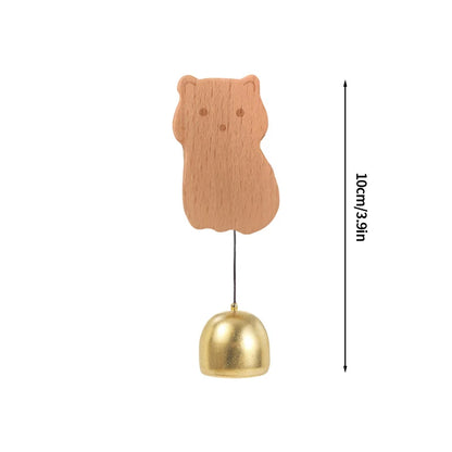 Wooden Door Bell Japanese Wind Chime Home Decor Japanese Room Decor Landscape Bell Garden Decoration Shopkeeper Remind Bell 풍경 종